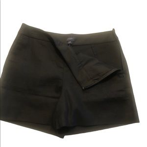 J Crew black high waisted shorts